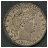 1915 Liberty Head Barber Quarter