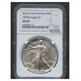 1987(S) ASE Silver Eagle NGC MS 69