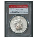 2020(S) ASE Silver Eagle PCGS MS 70