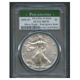 2020(P) ASE Silver Eagle PCGS MS 70