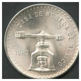1980 Mexico Casa de Moneda .925 Silver 33.6 g
