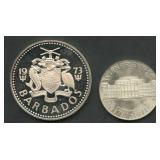 (1.42 ozt TW) 2- Mixed Foreign .800 Silver Coins