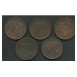 5- Mixed Braided Hair Large Cents
