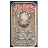 Mother's Day .999 Silver Bar 1 ozt Geeco Bar