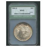 1882-S Morgan Silver Dollar NTC Graded