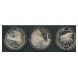 1994 US Veterans Commem Silver Dollars Set