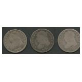 3- Mixed Capped Bust Dimes