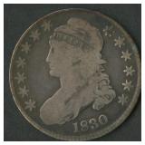 1830 Capped Bust Half Dollar