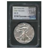 2017 ASE Silver Eagle NGC MS 70