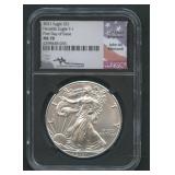 2021 ASE Silver Eagle Heraldic T-1 NGC MS 70