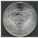 2016 Canada $5 Proof Superman .999 Silver 1 ozt