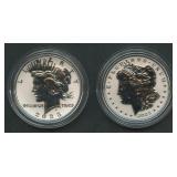 2023 Morgan & Peace Dollar Rev Proof 2-Coin Set