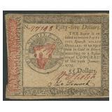 Continental Currency $55 CC-98 Jan 14, 1779
