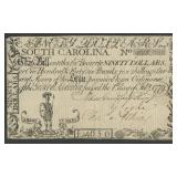 Colonial Currency SC $90 SC-158 Feb 8, 1779