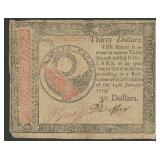Continental Currency $30 CC-93 Jan 14, 1779