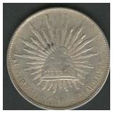1899 Mexico 8 Reales .903 Silver 27.1 grams