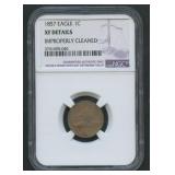 1857 Flying Eagle Cent NGC XF Details
