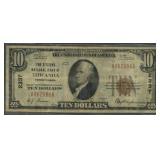 1929 $10 National Bank Note Ty1 Towanda, PA