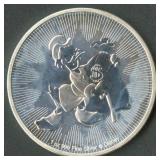 2018 Niue $2 Donald Duck .999 Silver Round 1 ozt