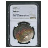 1882-S Morgan Silver Dollar NGC MS 66*