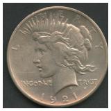 1921 Peace Silver Dollar