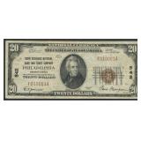 1929 $20 National Bank Note Ty1 Philadelphia PA