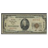 1929 $20 National Bank Note Ty1 Xenia, OH
