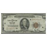 1929 $100 Federal Res Bank Note NY FR-1890B