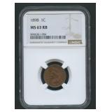 1898 Indian Head Cent NGC MS63 RB