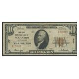 1929 $10 National Bank Note Ty2 Scranton, PA