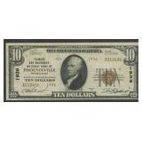 1929 $10 National Bank Note Ty2 Phoenixville, PA