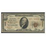 1929 $10 National Bank Note Ty2 Quakertown, PA