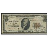 1929 $10 Federal Res Bank Note CLE FR-1860D