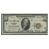 1929 $10 Federal Res Bank Note RICH FR-1860E