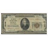 1929 $20 National Bank Note Ty2 Dublin, PA