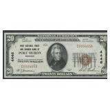 1929 $20 National Bank Note Ty1 Port Huron, MI