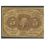 Fractional Currency 1st Issue 5 Cents FR-1230