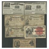 7- Mixed Fractional Store Notes Plus Ticket
