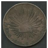 1868 Mexico 8 Reales .903 Silver 27.1 grams