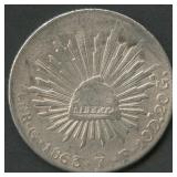 1863 Mexico 8 Reales .903 Silver 27.1 grams