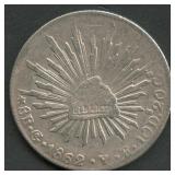 1862 Mexico 8 Reales .903 Silver 27.1 grams