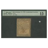 Continental Currency $2/3 CC-22 PMG F15