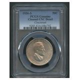 1936-S Cincinnati Commem Half PCGS Genuine