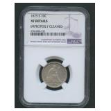 1875-S Twenty Cent Piece NGC XF Details
