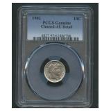 1902 Liberty Head Barber Dime PCGS Genuine