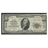 1929 $10 National Bank Note Herminie, PA
