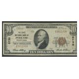 1929 $10 National Bank Note Perkasie, PA