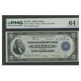 1918 $2 Federal Res Bank Note DAL PMG 64 EPQ