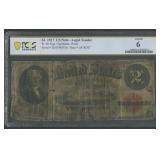 1917 $2 Legal Tender Note Red Seal PCGS G6