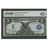 1899 $1 Silver Certificate Black Eagle PMG 65 EPQ